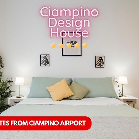 Casa Design Con A/C E Wifi_7 Minuti Ciampino Aeroporto Lägenhet Exteriör bild