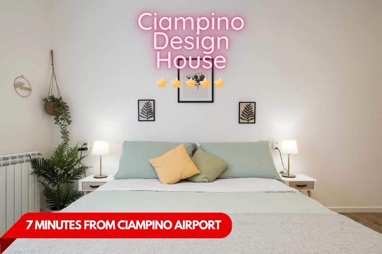 Casa Design Con A/C E Wifi_7 Minuti Ciampino Aeroporto Lägenhet Exteriör bild